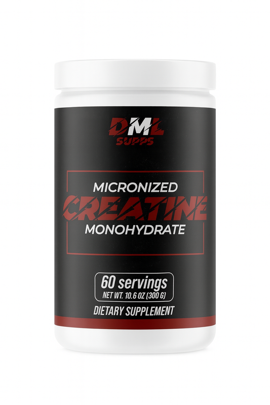 DML Supps | Monohidrato de Creatina Micronizada Pura Creatine Monohydrate – Pure Strength Formula (300g | 60 Servings)